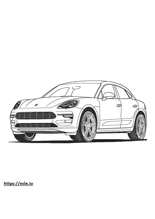 Porsche Macan GTS 2024 coloring page