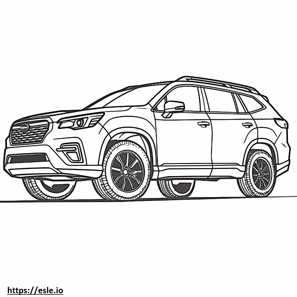 Subaru Forester AWD 2024 para colorir