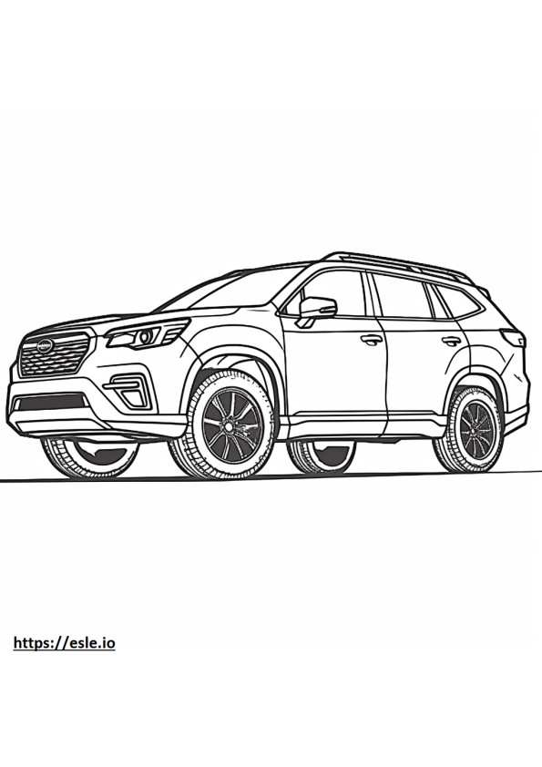 Subaru Forester AWD 2024 kolorowanka
