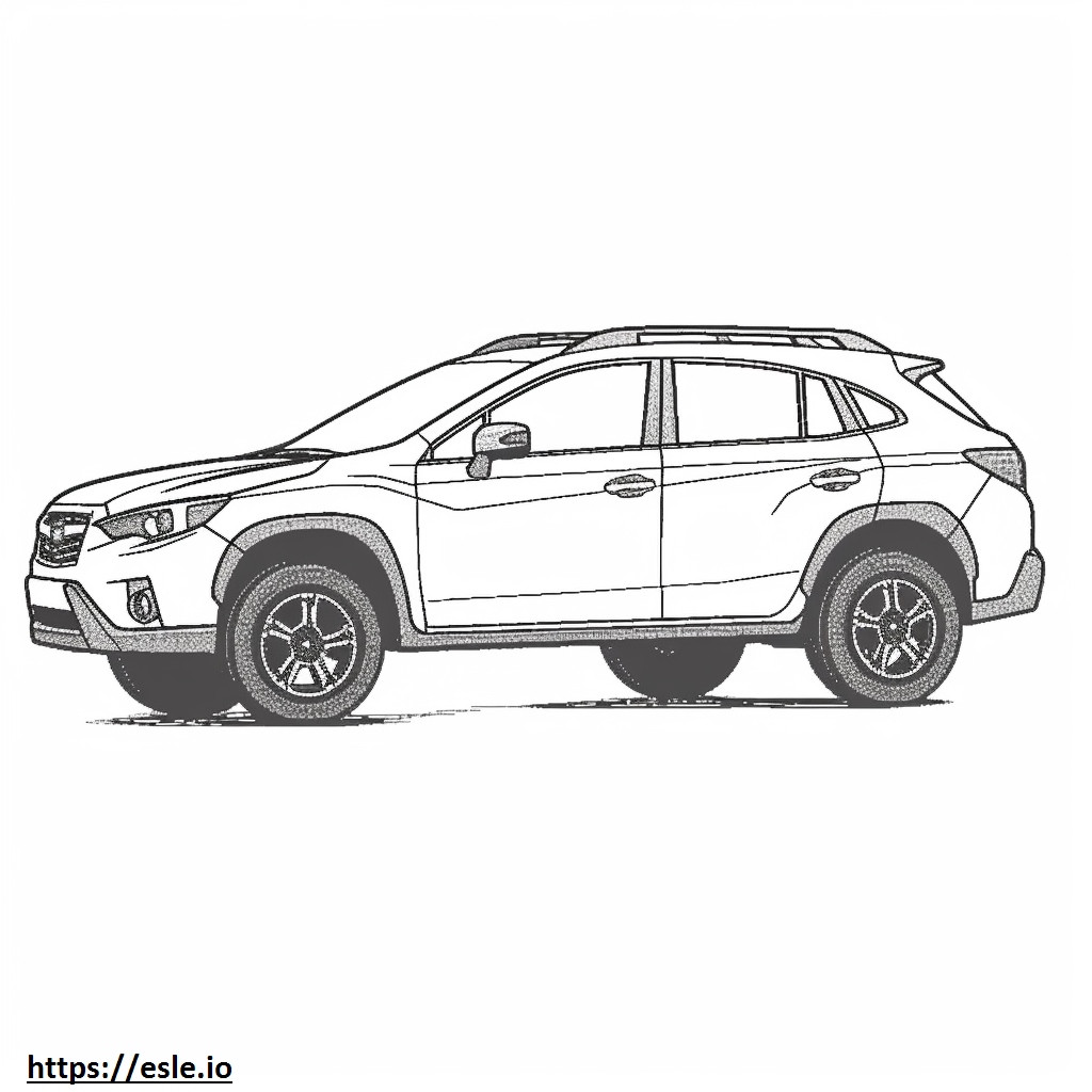 Subaru Crosstrek Wilderness AWD 2024 coloring page