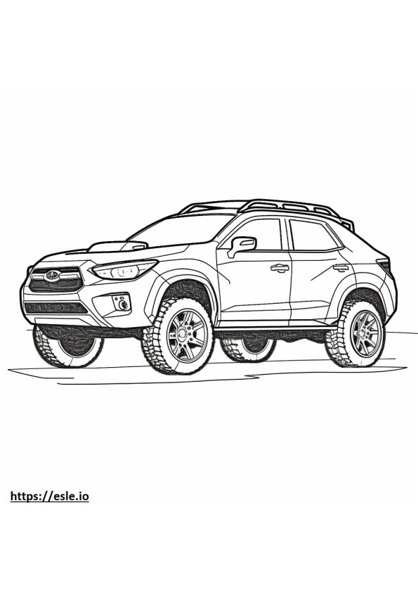 Subaru Crosstrek Wilderness AWD 2024 coloring page