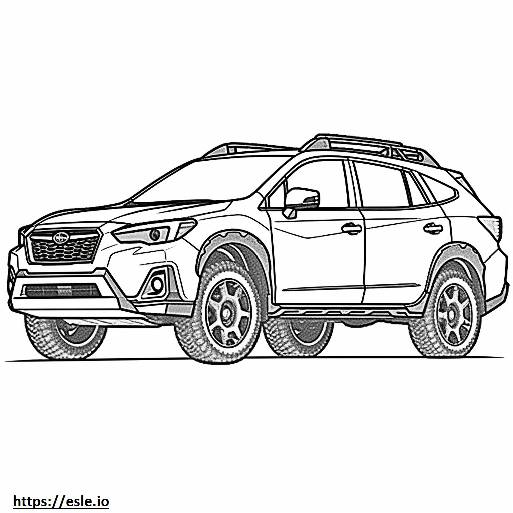 Subaru Crosstrek Wilderness AWD 2024 ausmalbild