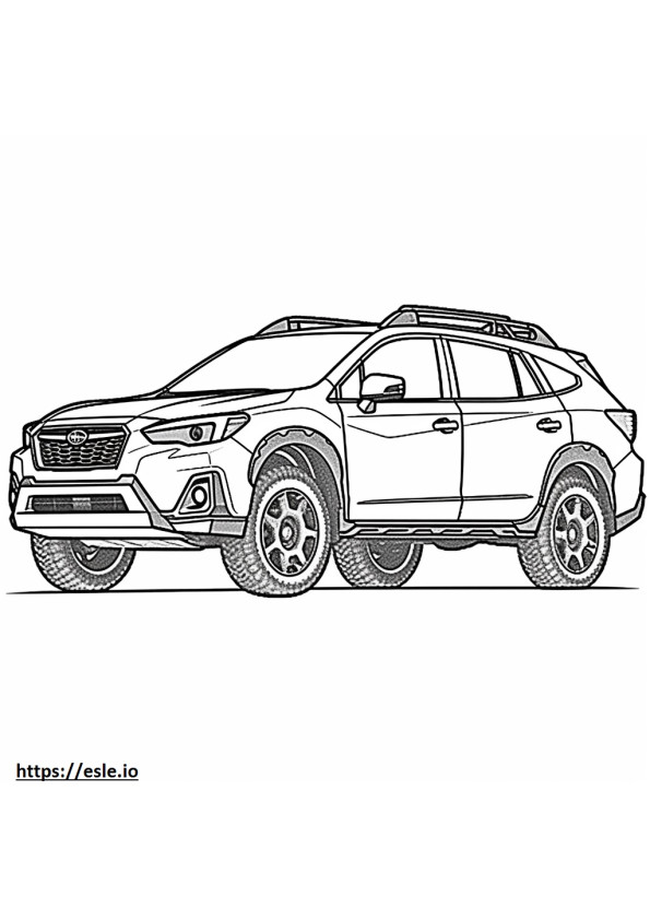 Subaru Crosstrek Wilderness AWD 2024 para colorear e imprimir
