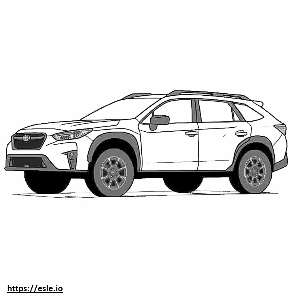 Subaru Crosstrek Hutan Belantara AWD 2024 gambar mewarnai