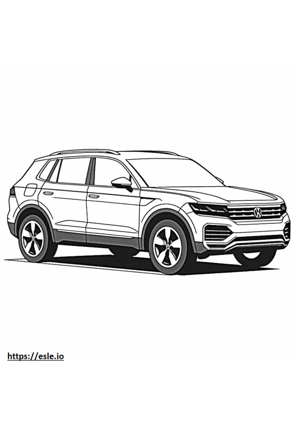 Volkswagen Tiguan 4 gerak 2024 gambar mewarnai