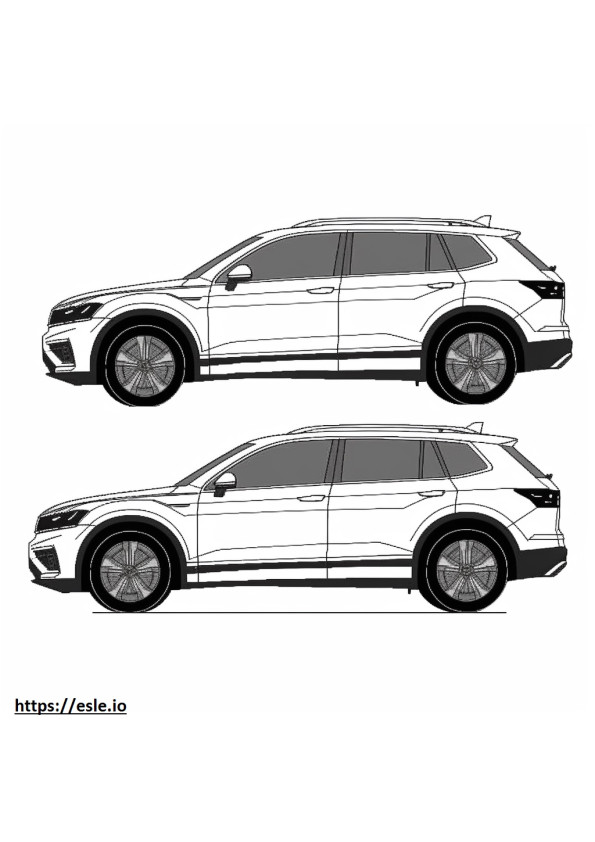Volkswagen Tiguan 4motion 2024 coloring page