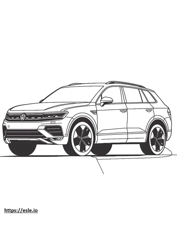 Coloriage Volkswagen Tiguan 4motion 2024 à imprimer