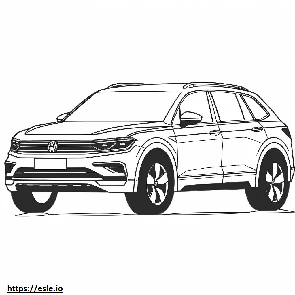 Volkswagen Tiguan R-Line 4motion 2024 coloring page