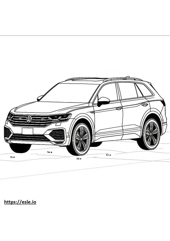 Volkswagen Tiguan R-Line 4motion 2024 para colorear e imprimir