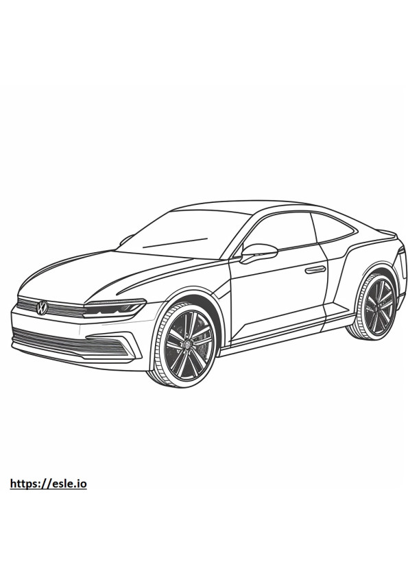Coloriage Volkswagen Taos 4motion 2024 à imprimer