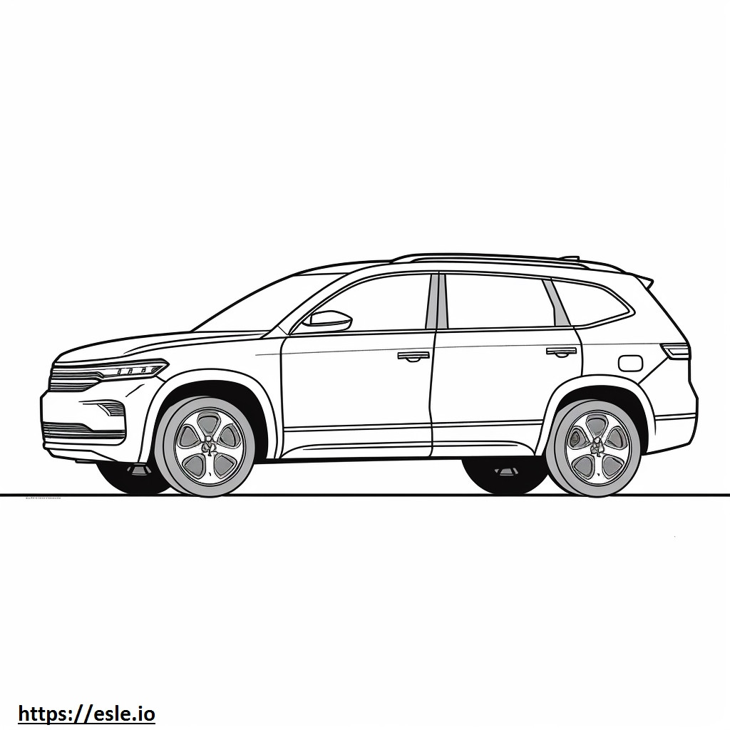 Volkswagen Taos 4motion 2024 coloring page