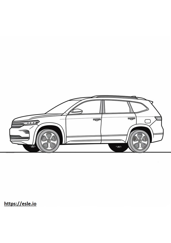 Volkswagen Taos 4motion 2024 coloring page