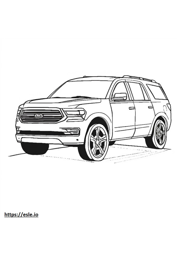 Ekspedisi Ford 2WD 2024 gambar mewarnai