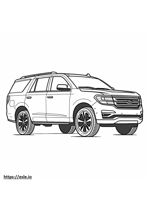 Ford Expedition 2WD 2024 de colorat