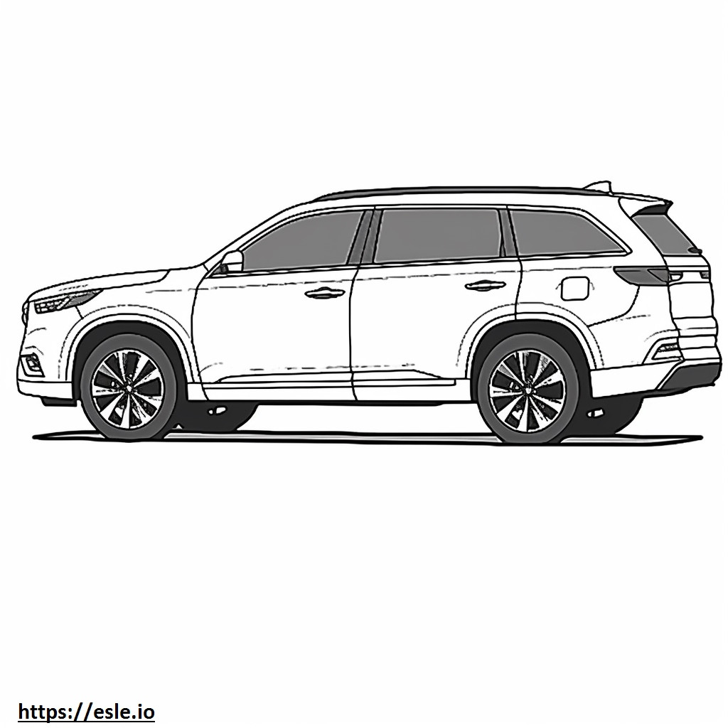 Infiniti QX60 FWD 2024 coloring page