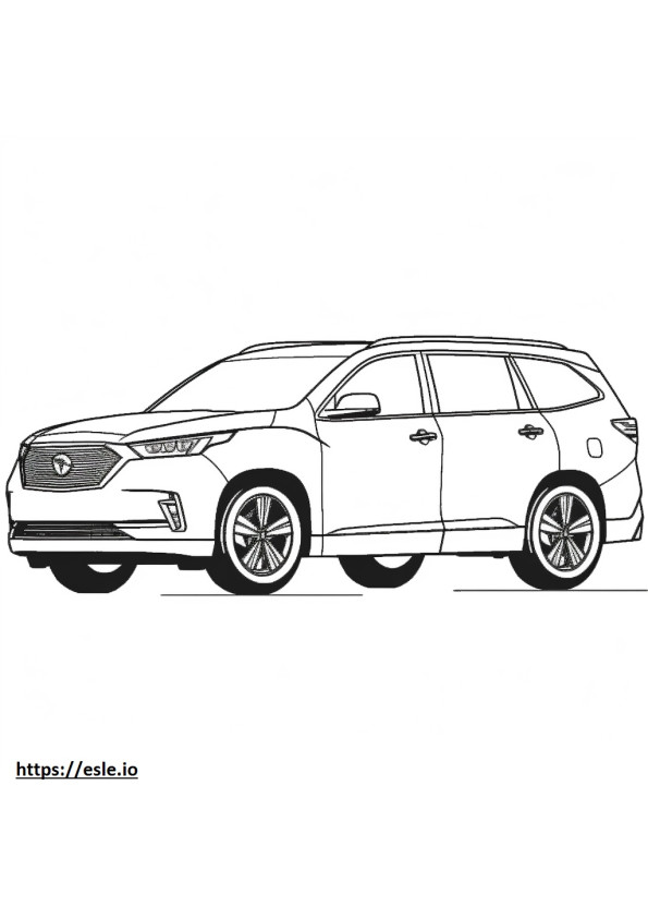 Infiniti QX60 FWD 2024 coloring page