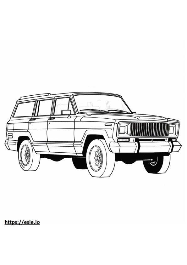 ジープ ワゴニア L 2WD 2024 ぬりえ - 塗り絵