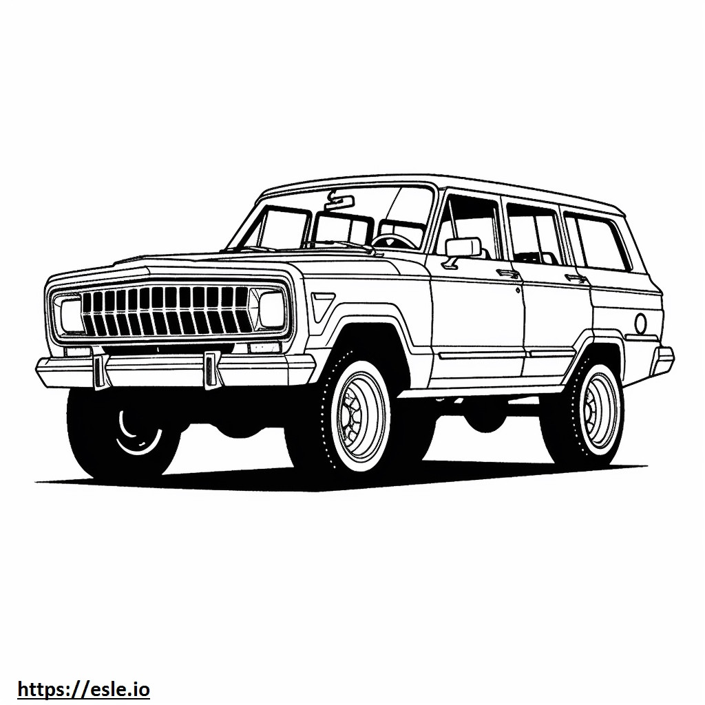 Jeep Wagoneer L 2WD 2024 kolorowanka