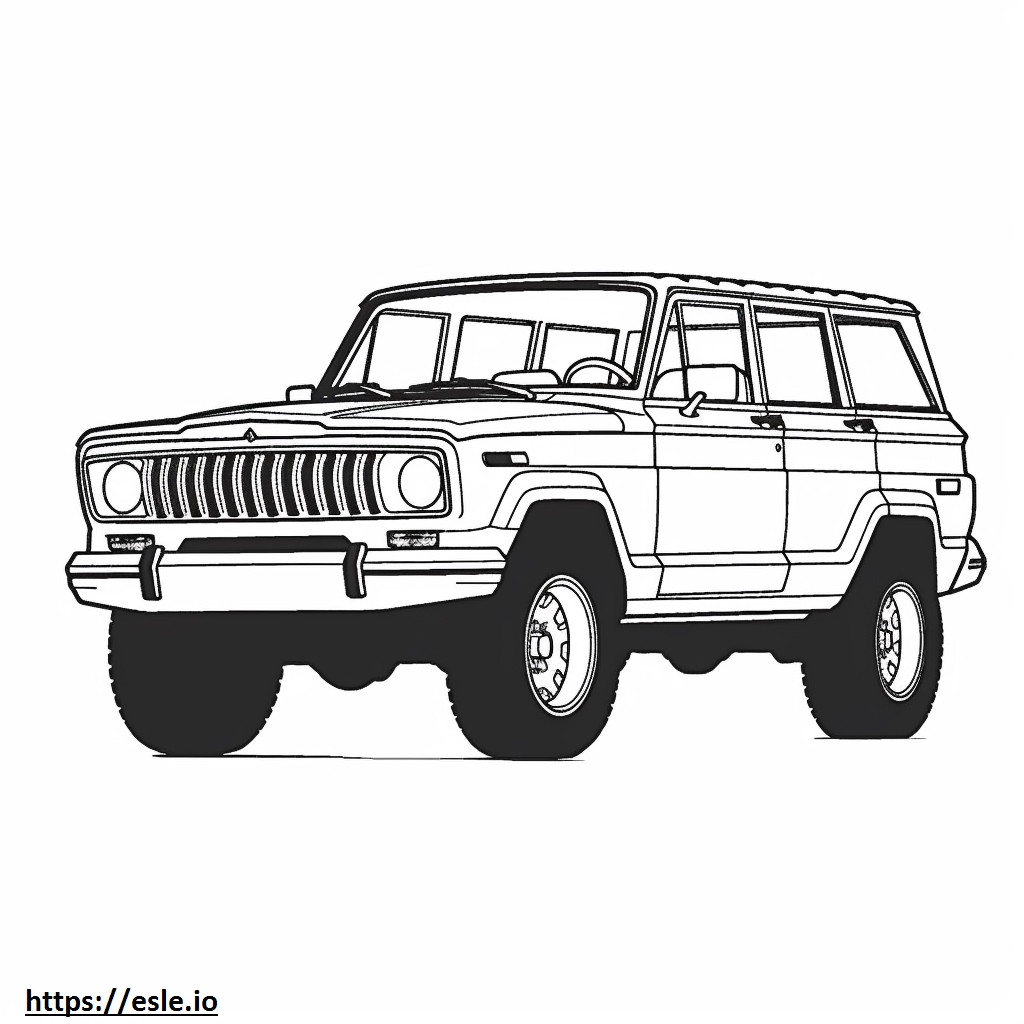 Jeep Wagoneer L 2WD 2024 ausmalbild