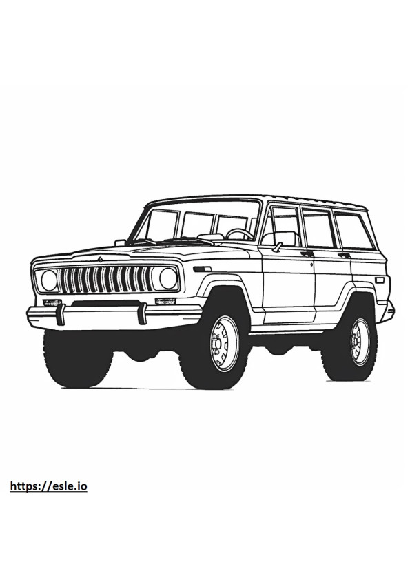 Jeep Wagoneer L 2WD 2024 ausmalbild