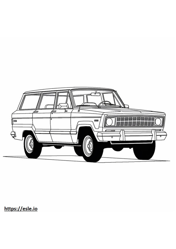 Jeep Wagoneer L 2WD 2024 coloring page