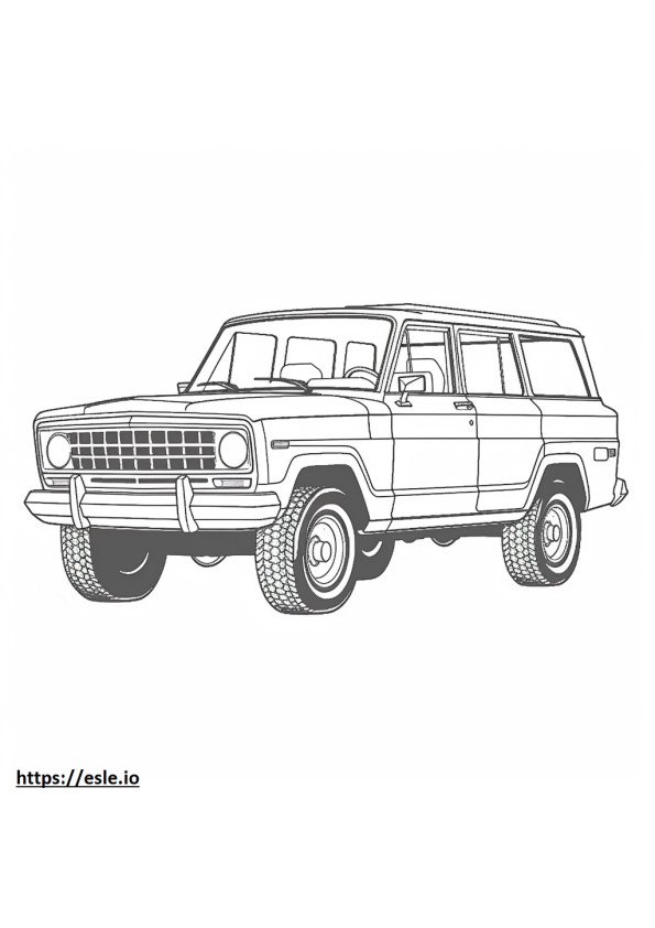 Jeep Wagoneer 2WD 2024 ausmalbild