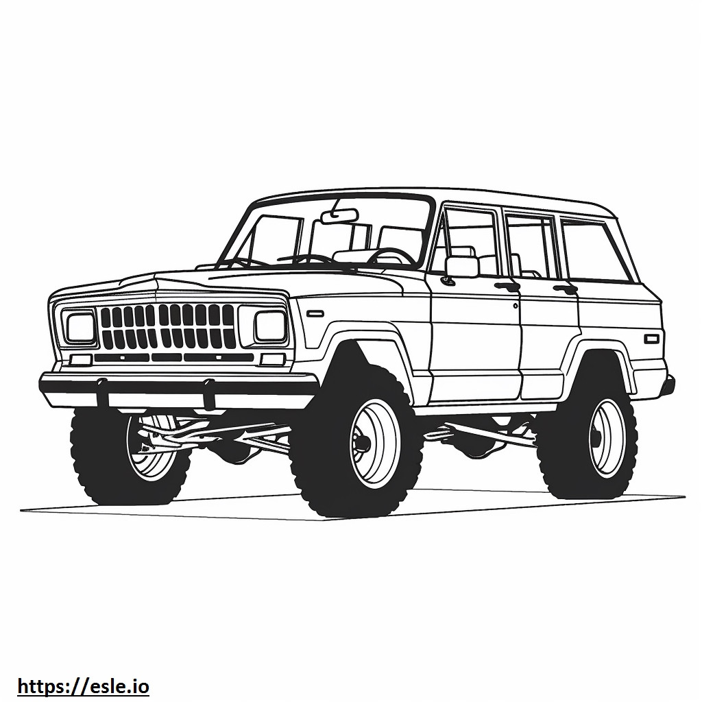 Jeep Wagoneer 2WD 2024 para colorear e imprimir