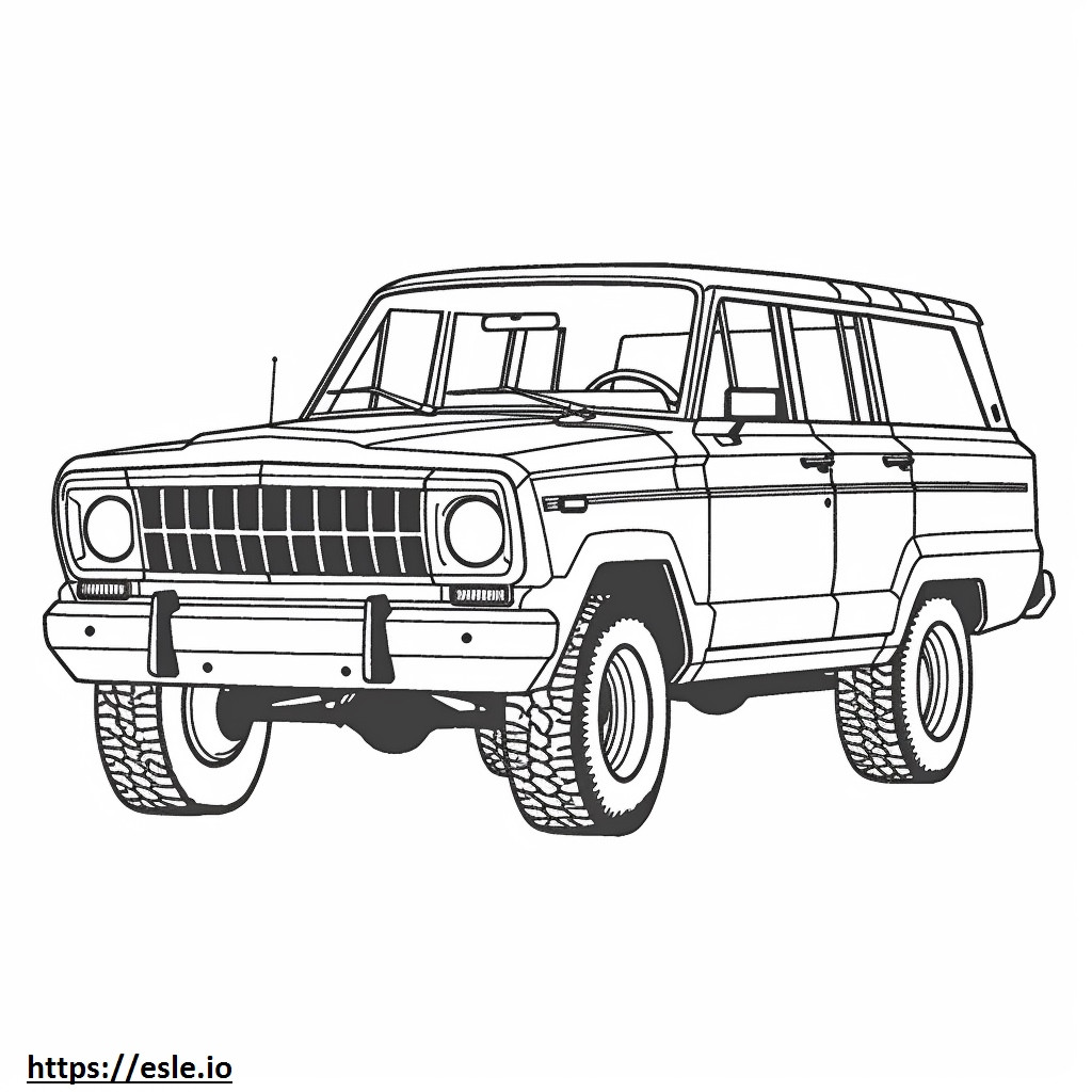 Jeep Wagoneer 2WD 2024 coloring page