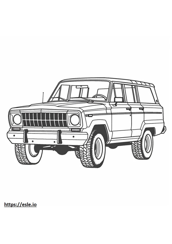 Jeep Wagoneer 2WD 2024 kolorowanka
