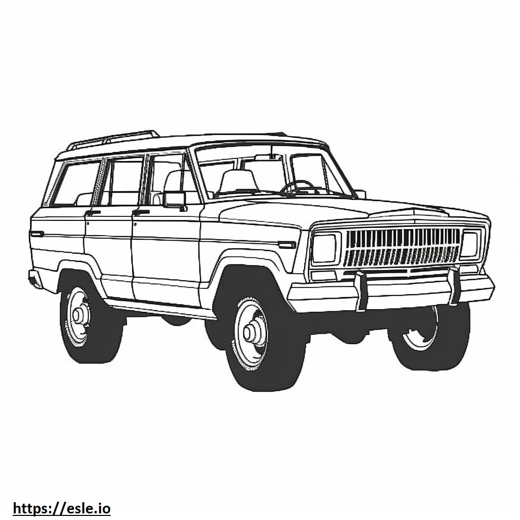 Jeep Wagoneer 2WD 2024 kolorowanka