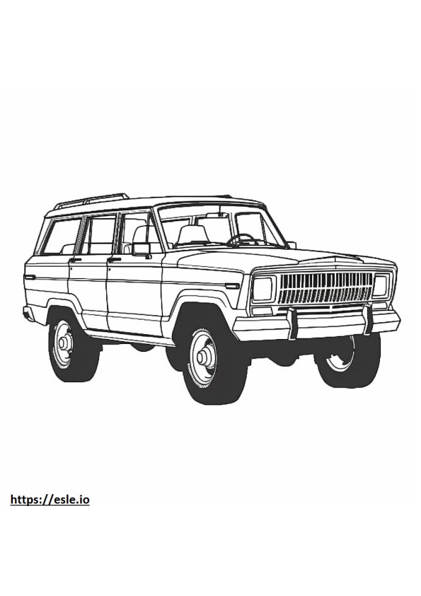 Jeep Wagoneer 2WD 2024 ausmalbild