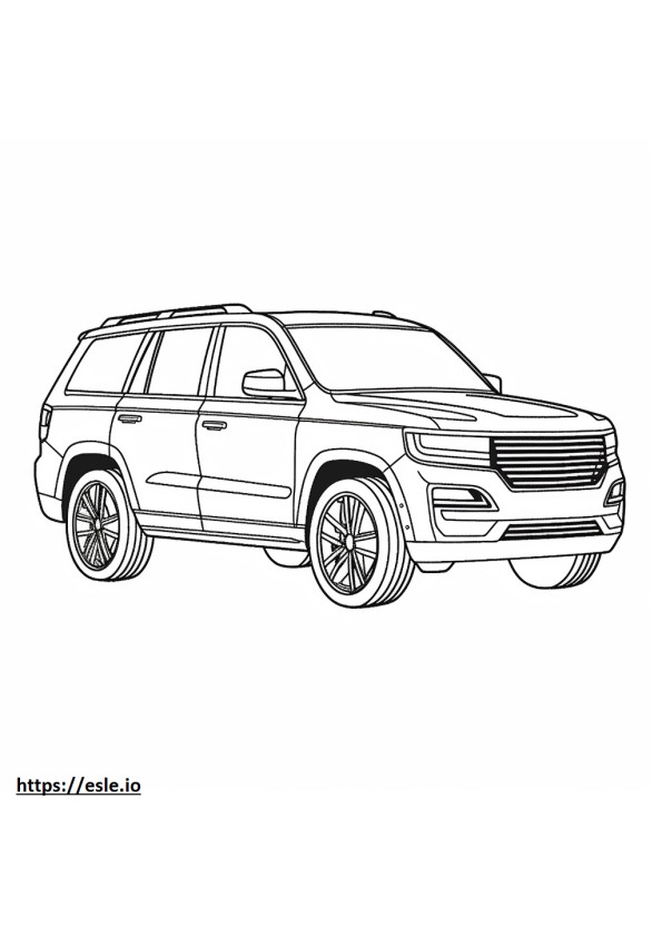 Jeep Grand Cherokee 2WD 2024 coloring page