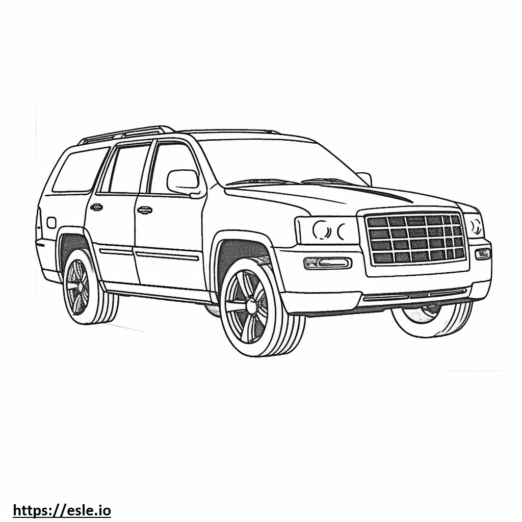 Jeep Grand Cherokee 2WD 2024 coloring page