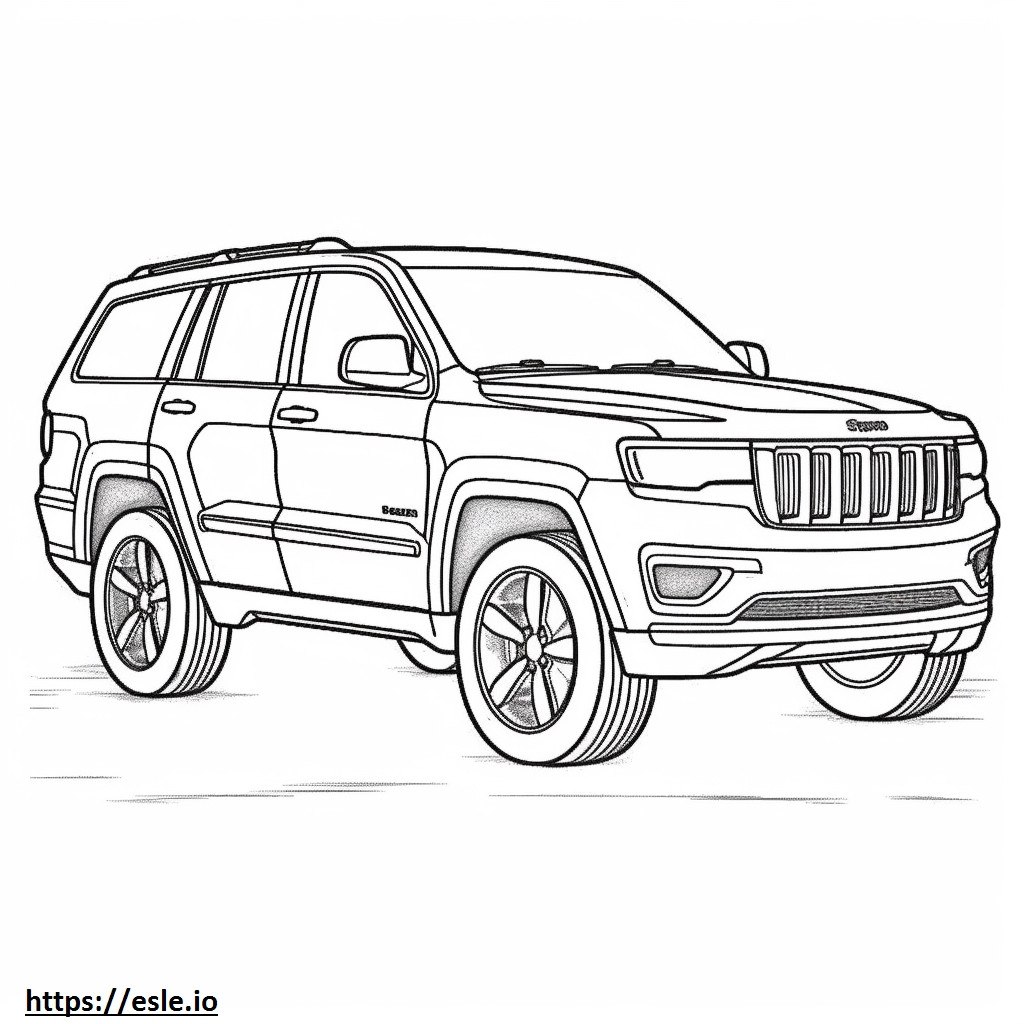 Jeep Grand Cherokee 2WD 2024 ausmalbild