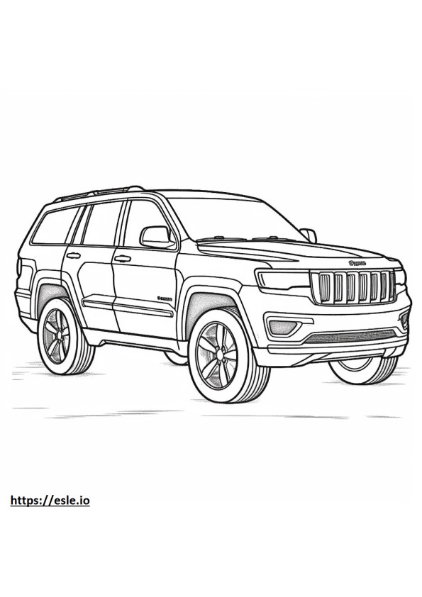 Jeep Grand Cherokee 2WD 2024 para colorir