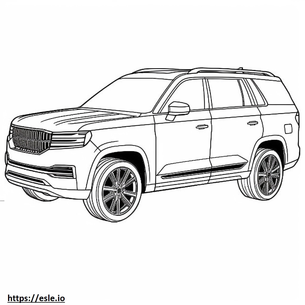 Jeep Grand Cherokee L 2WD 2024 coloring page