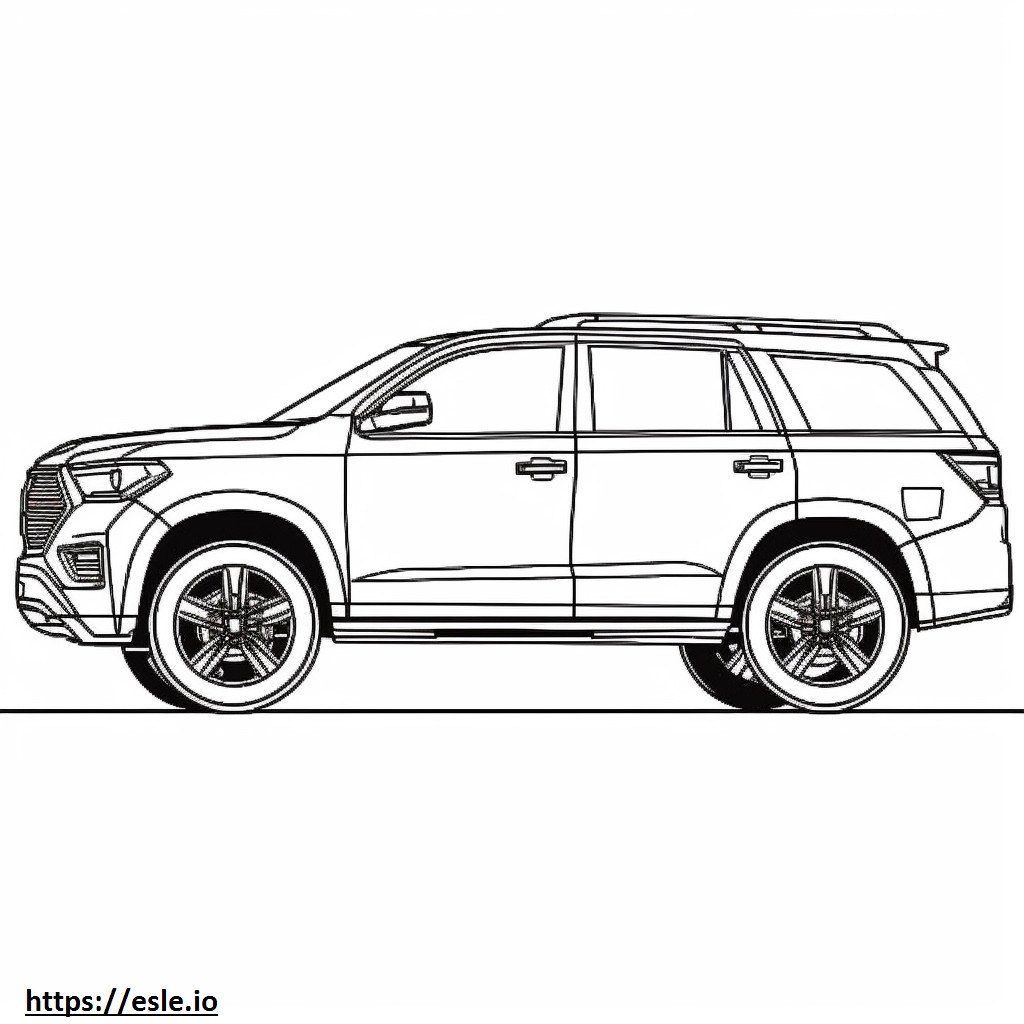 Toyota Sequoia 2WD 2024 coloring page