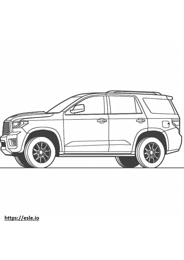Toyota Sequoia 2WD 2024 coloring page