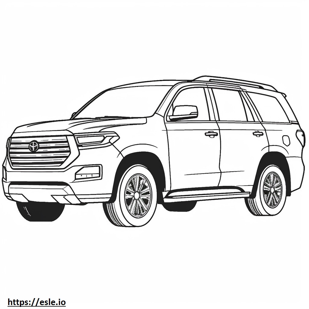 Toyota Sequóia 2WD 2024 para colorir