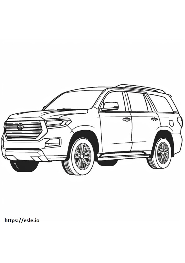 Toyota Sequoia 2WD 2024 ausmalbild