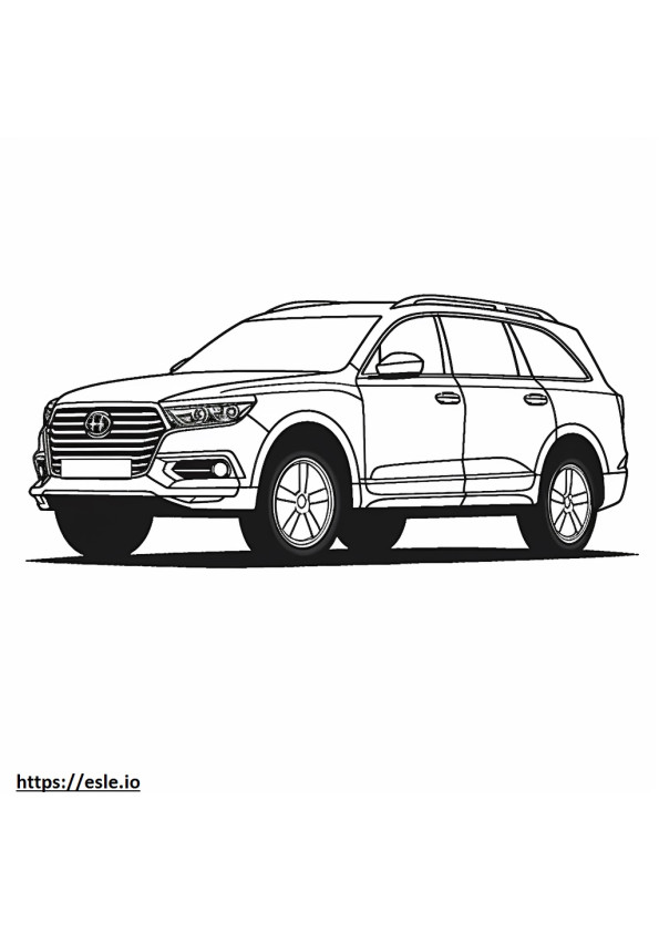 Audi Q7 quattro 2024 gambar mewarnai