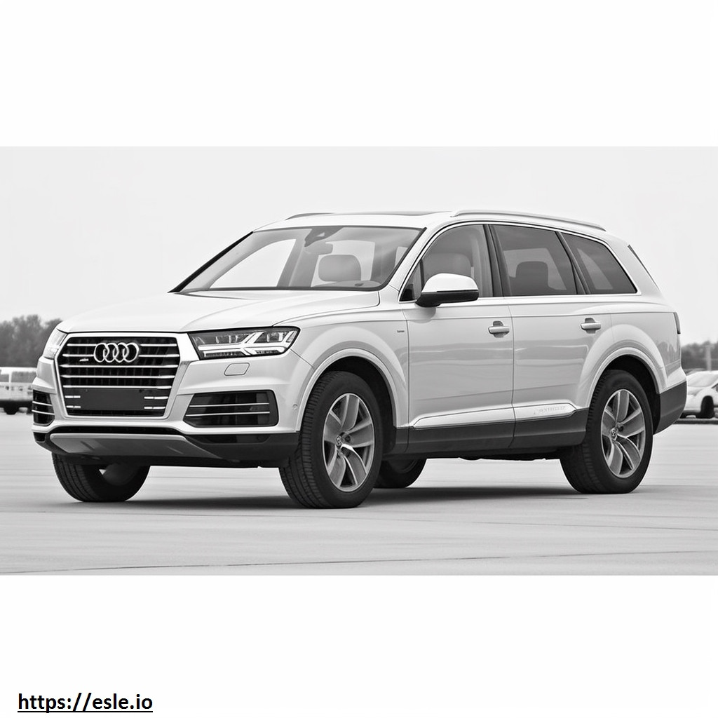 Audi SQ7 2024 coloring page
