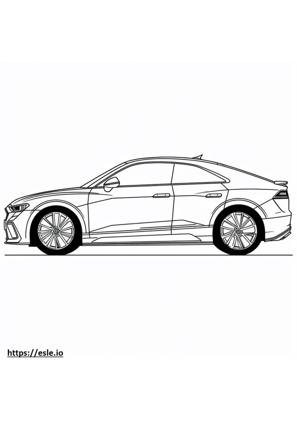 Audi RS Q8 2024 para colorear e imprimir