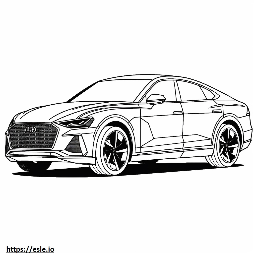 Audi RS Q8 2024 gambar mewarnai