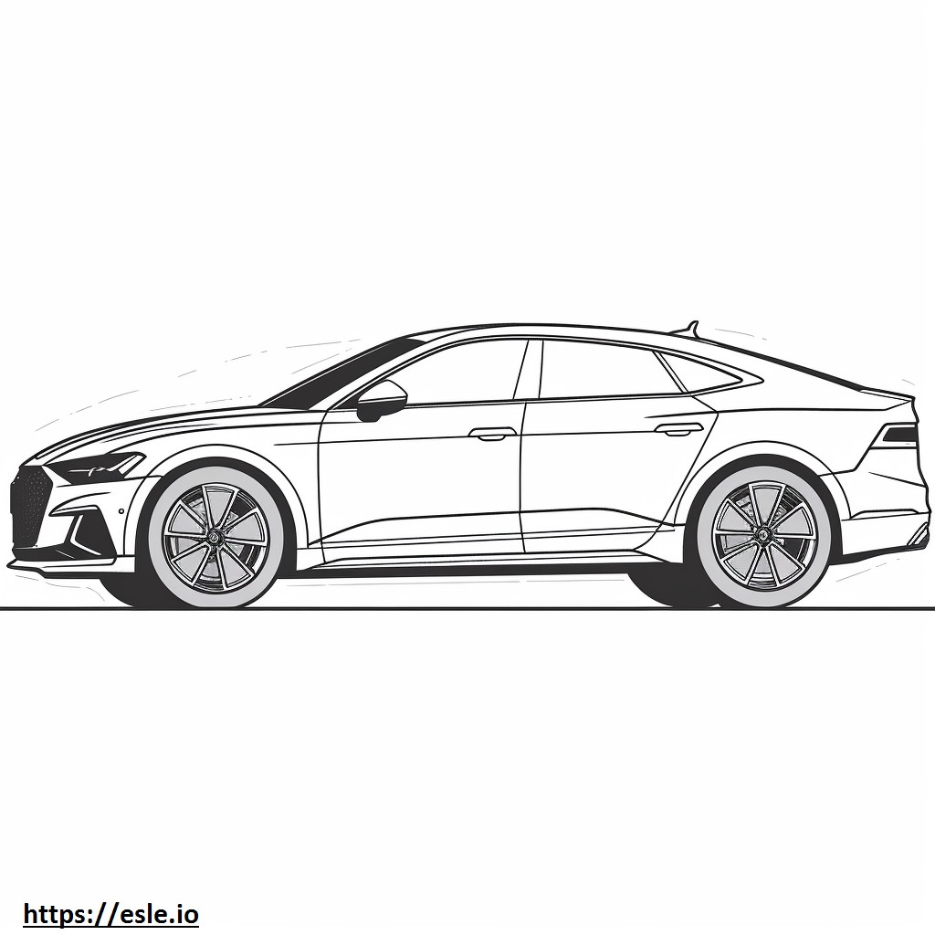 Audi SQ8 2024 kolorowanka