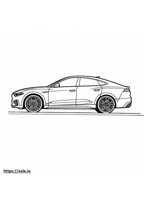 Audi SQ8 2024 coloring page