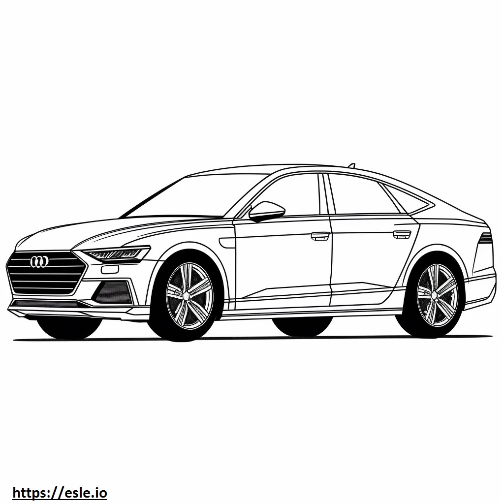 Audi SQ8 2024 ausmalbild