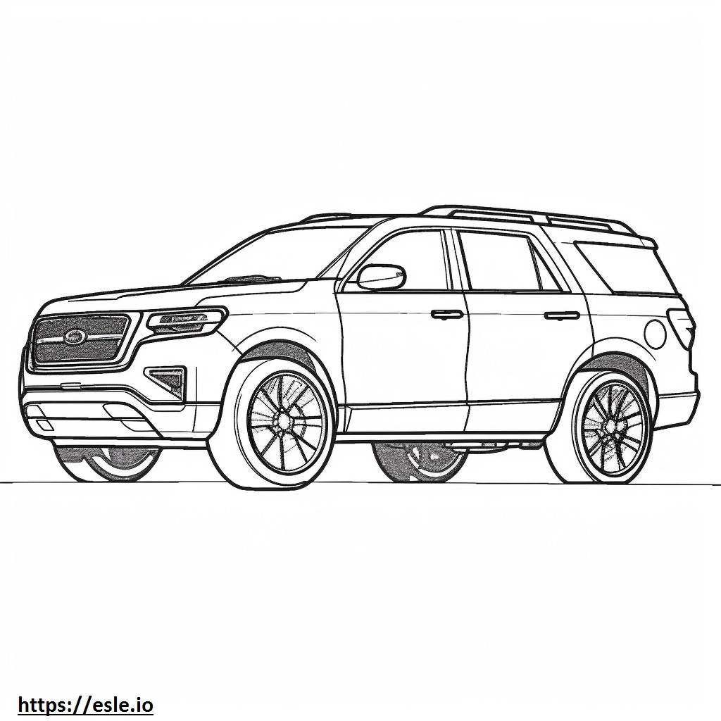 Ford Expedition 4WD 2024 coloring page