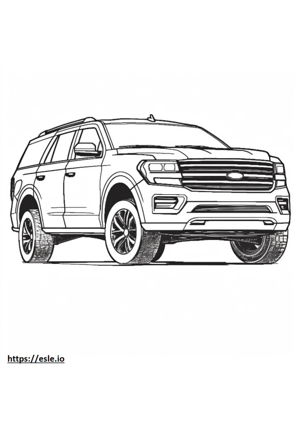 Ford Expeditie 4WD 2024 kleurplaat