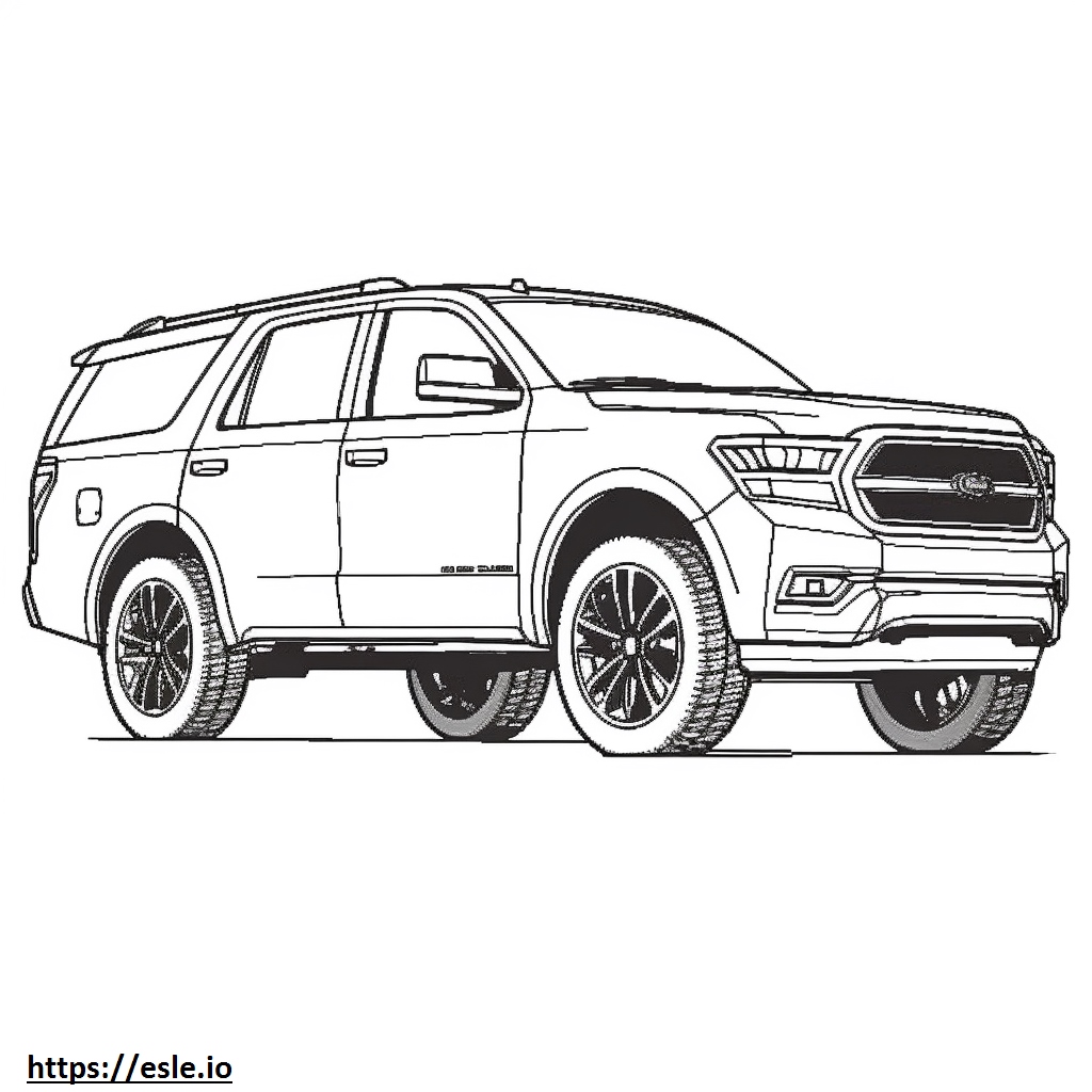 Ford Expedition 4WD 2024 coloring page